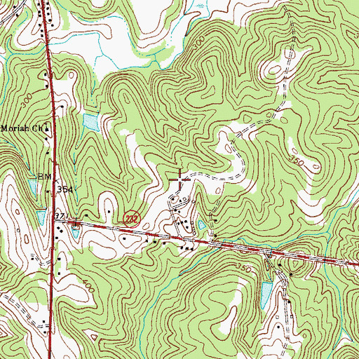 Topographic Map of Columbia County Sheriff's Department, GA