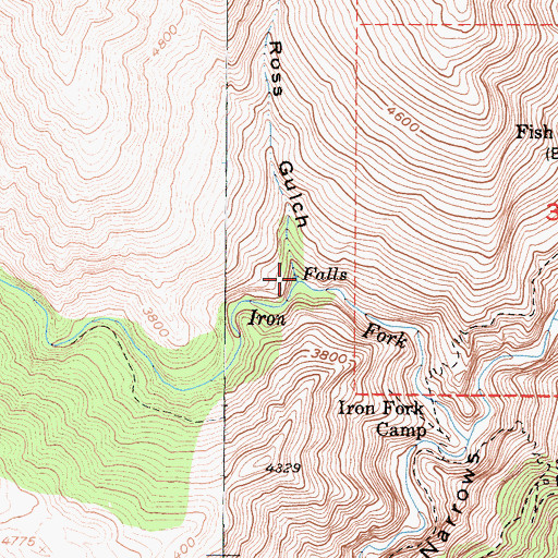Topographic Map of Ross Gulch, CA