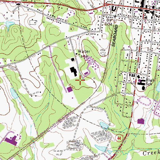 Topographic Map of Greene County Sheriff's Office, GA