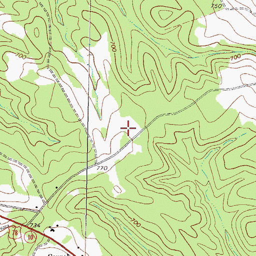 Topographic Map of Oglethorpe County Sheriff's Office, GA