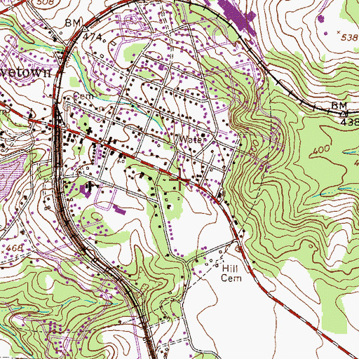 Topographic Map of Grovetown Department of Public Safety, GA