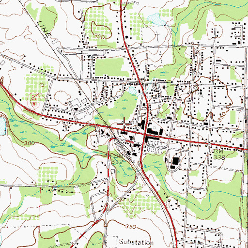 Topographic Map of Vienna Police Department, GA