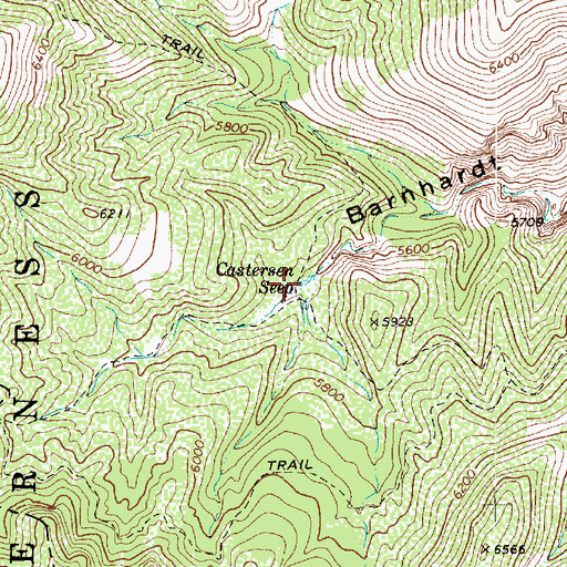 Topographic Map of Castersen Seep, AZ
