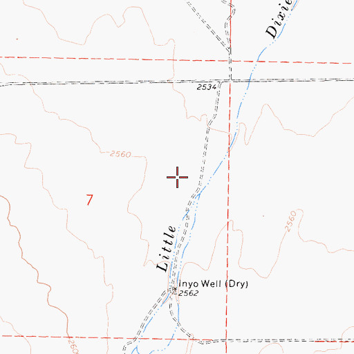 Topographic Map of Sage Canyon, CA