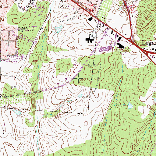 Topographic Map of Wilkes County Sheriff's Office, GA