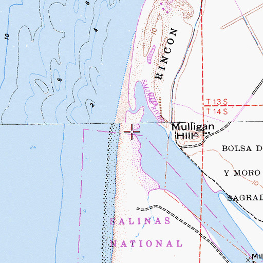 Topographic Map of Salinas River, CA