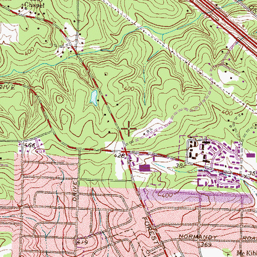 Topographic Map of Bureau of Alcohol Tobacco Firearms and Explosives Macon I Field Office, GA
