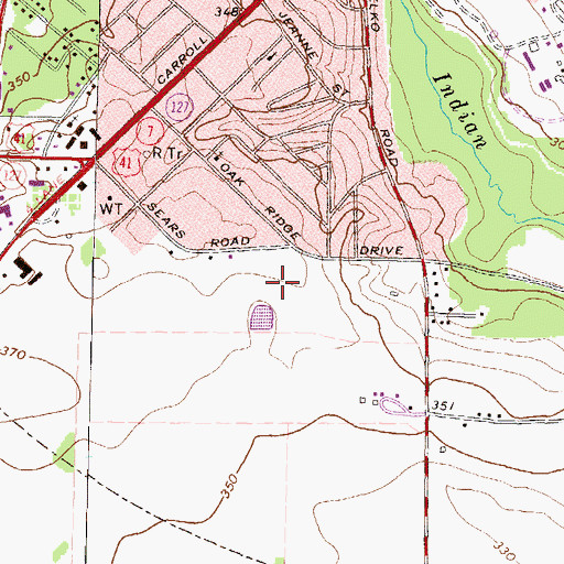 Topographic Map of Georgia State Patrol Troop H Post 15 Perry, GA
