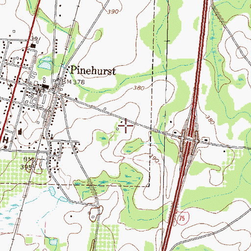 Topographic Map of Dooly County Jail, GA