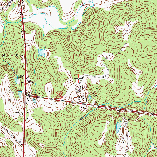 Topographic Map of Columbia County Jail, GA