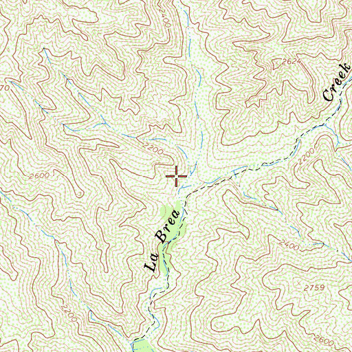 Topographic Map of Salsipuedes Canyon, CA
