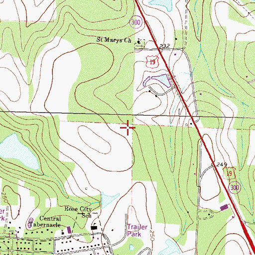 Topographic Map of Georgia State Patrol Troop G Post 12 Thomasville, GA
