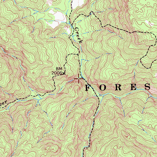 Topographic Map of Salsipuedes Creek, CA