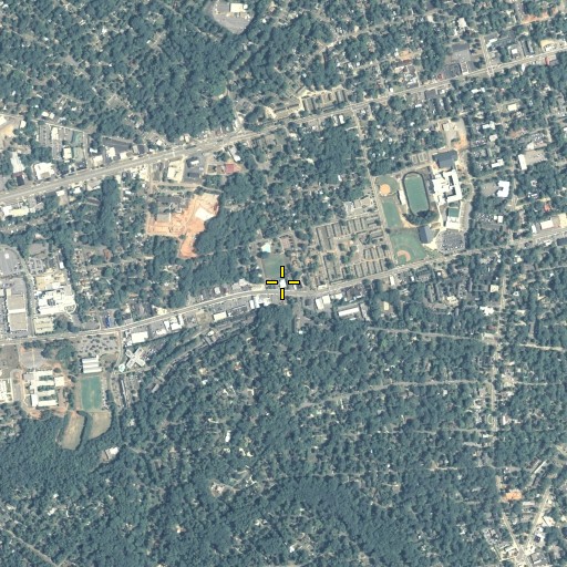 Aerial/Satellite Image of Athens - Clarke County Police Department West Athens Substation, GA