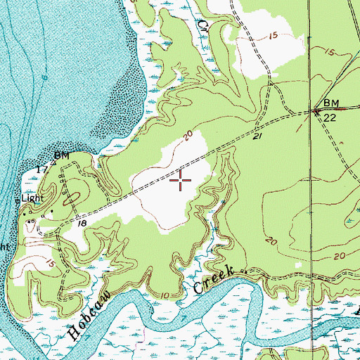 Topographic Map of Port of Charleston Police Department, SC