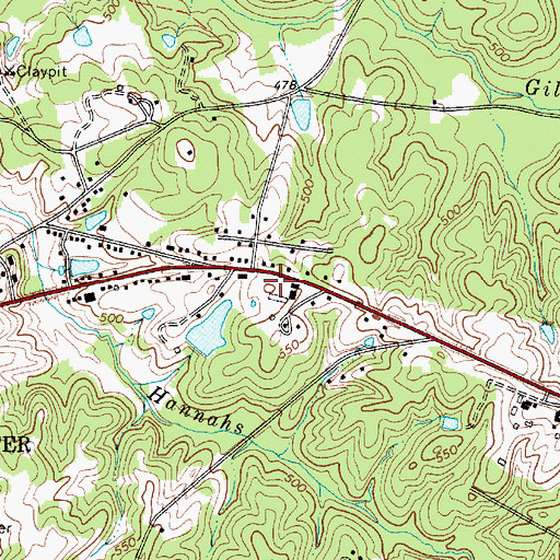 Topographic Map of South Carolina Highway Patrol Troop 4 Post D, SC