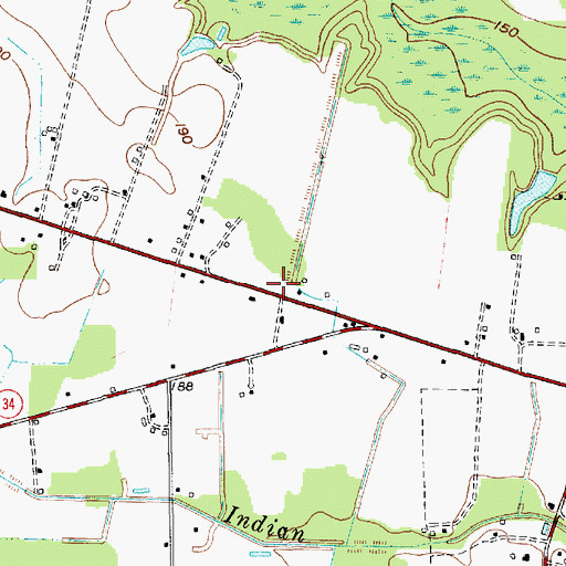 Topographic Map of South Carolina Highway Patrol Troop 5 Post A, SC