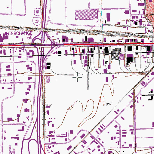 Topographic Map of North Dakota Highway Patrol Fargo, ND