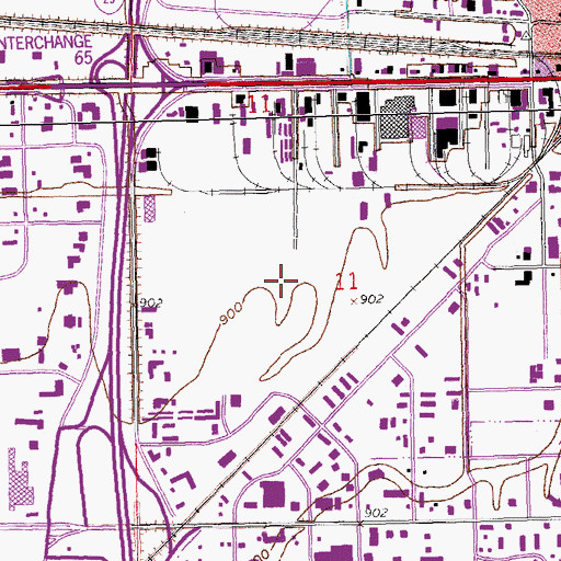 Topographic Map of Cass County Jail, ND