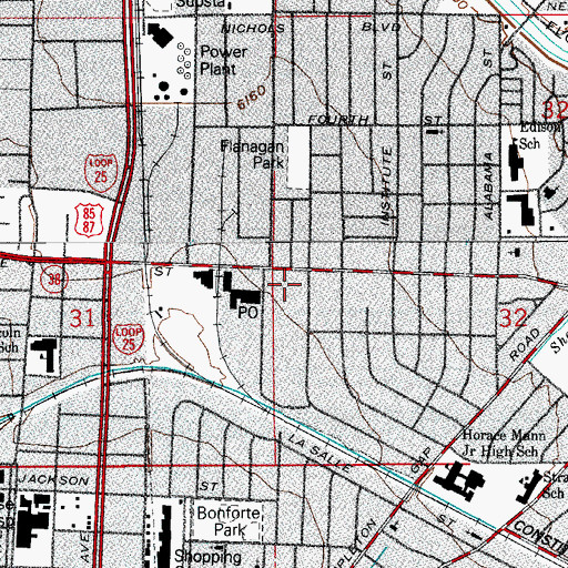 Topographic Map of North End Post Office, CO