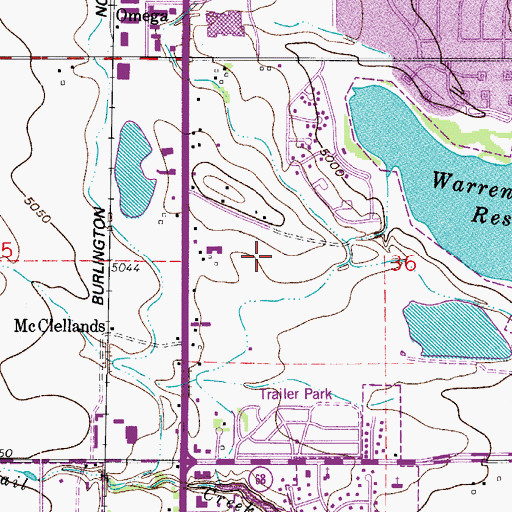 Topographic Map of Fort Collins Post Office, CO