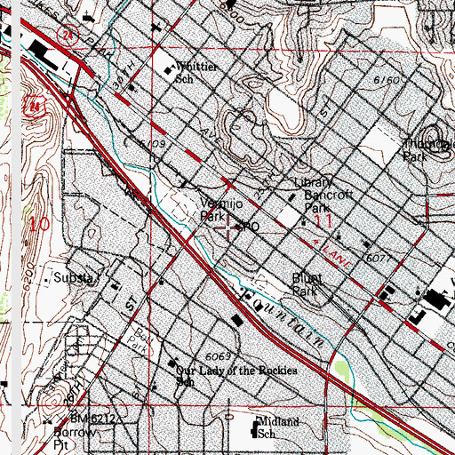 Topographic Map of West End Post Office, CO