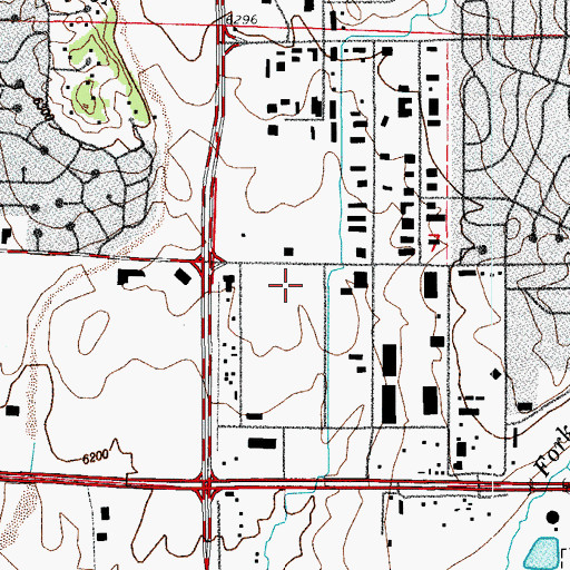 Topographic Map of Cimarron Hills Post Office, CO