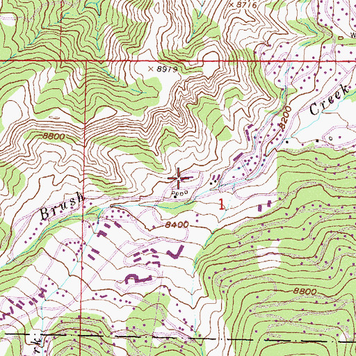 Topographic Map of Snowmass Village Post Office, CO