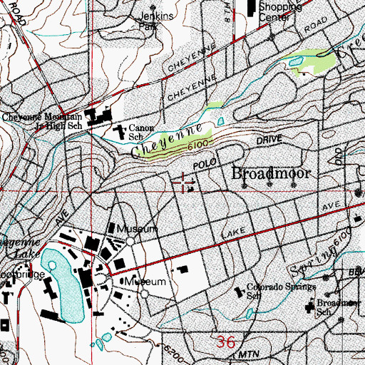 Topographic Map of Chapel of Our Saviour Columbarium, CO