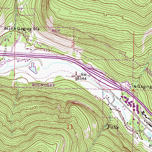 Topographic Map of Vail Memorial Park, CO