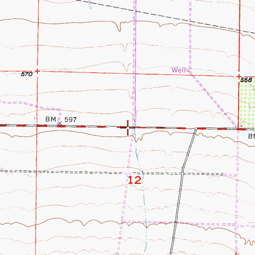 Topographic Map of San Emigdio Creek, CA