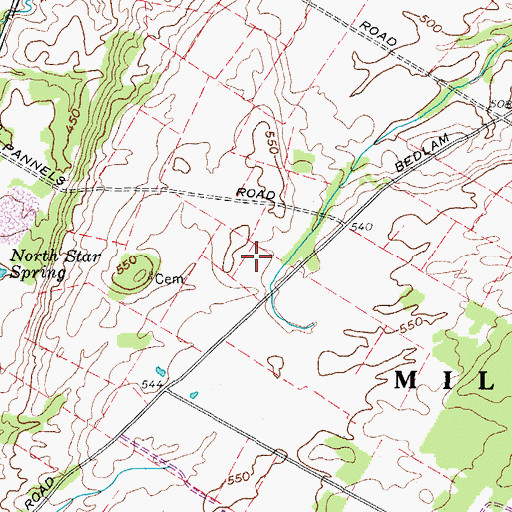 Topographic Map of Fort Drum Fire Department South Post, NY