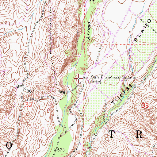 Topographic Map of San Francisco Solano, CA