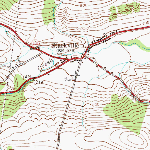 Topographic Map of Van Hornesville Fire District 1 Station 2, NY