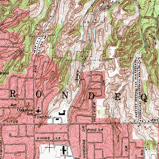 Topographic Map of Point Pleasant Volunteer Fire Department Station 2, NY