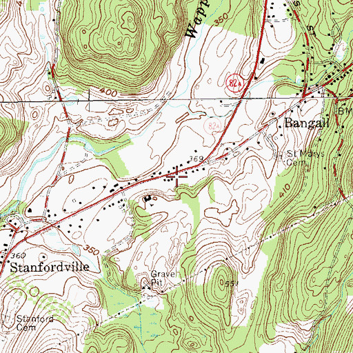 Topographic Map of Stanford Fire Department, NY