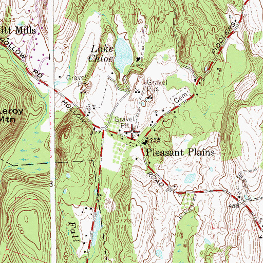 Topographic Map of West Clinton Fire Department Station 1, NY