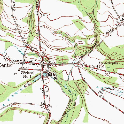 Topographic Map of Lee Center Fire Department, NY