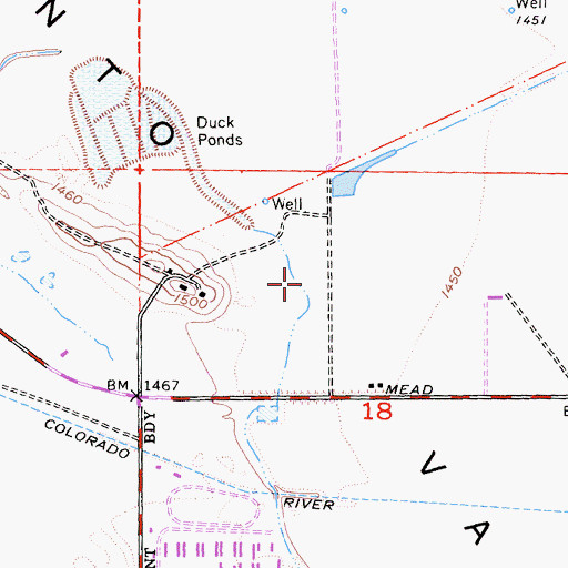 Topographic Map of San Jacinto Valley, CA
