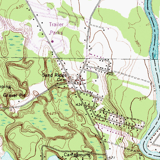 Topographic Map of Caughdenoy Volunteer Fire Department West Side Station, NY