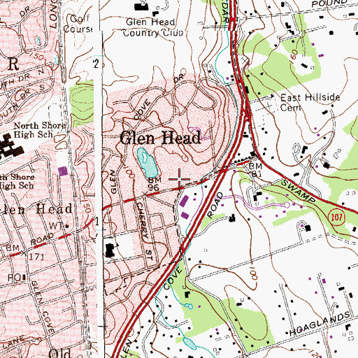 Topographic Map of Glenwood Fire Company Station 2, NY