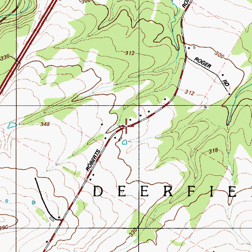 Topographic Map of Deerfield Volunteer Fire Company 1 Station 2, NY