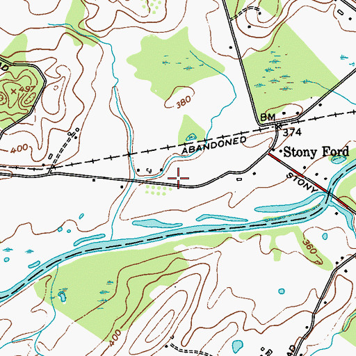 Topographic Map of Mechanicstown Volunteer Fire Department Station 2, NY