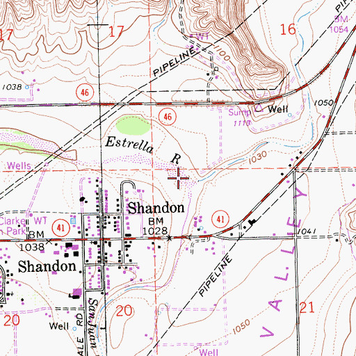 Topographic Map of San Juan Creek, CA