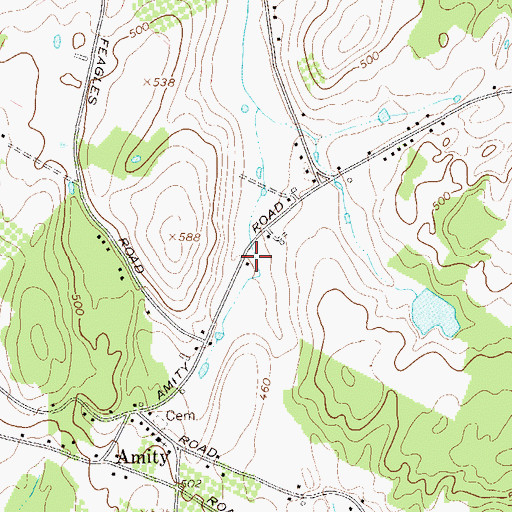 Topographic Map of Pine Island Volunteer Fire Department Amity Fire Company, NY