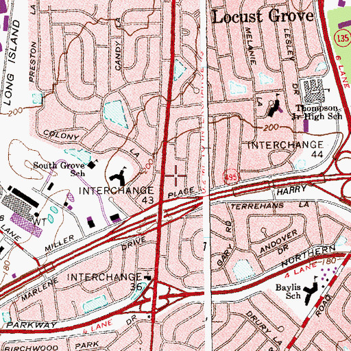 Topographic Map of Syosset Volunteer Fire Station, NY