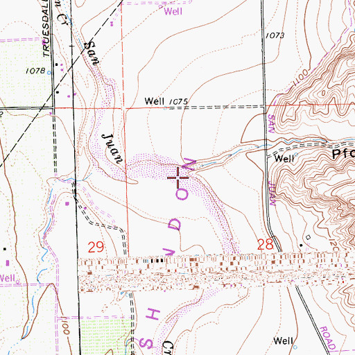 Topographic Map of San Juan Valley, CA