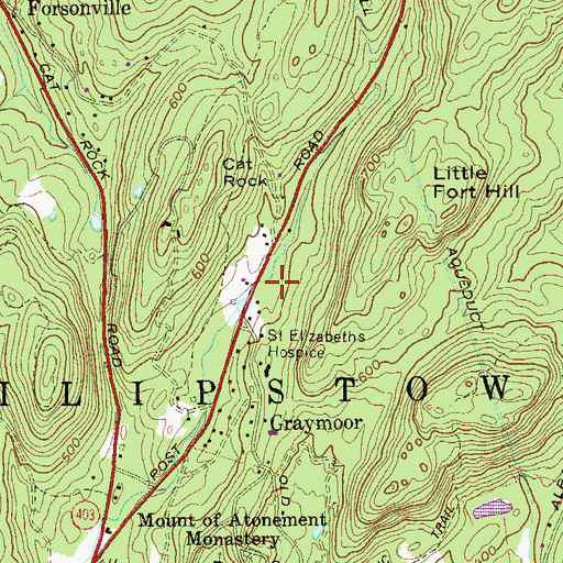 Topographic Map of Garrison Volunteer Fire Company Station 1, NY