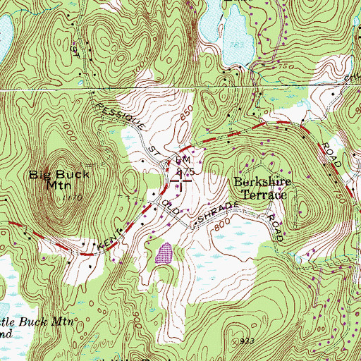 Topographic Map of Lake Carmel Volunteer Fire Department Station 2, NY