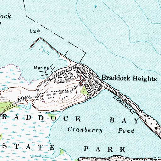 Topographic Map of Lake Shore Fire District Station 1, NY